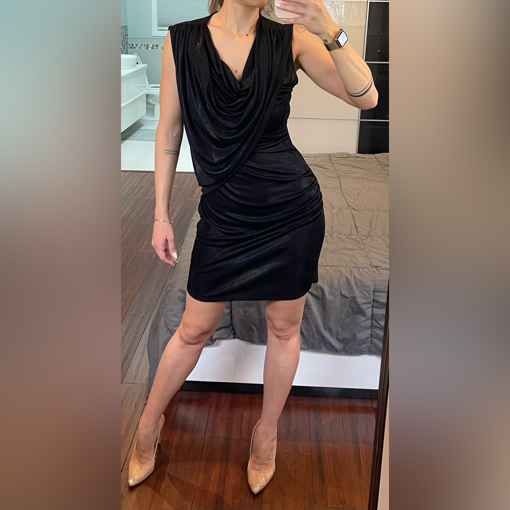 Armani Exchange Cowl Neck Mini Dress, Size: M, very good condition